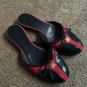 Chanel Red Lucky Four Leaf Clover Sandals